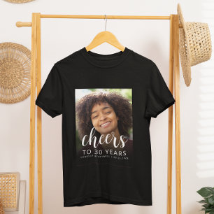 Camiseta Fiesta de Cumpleaños 30 Personalizada con Foto