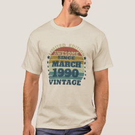 Camiseta Fiesta de cumpleaños 35 vintage personalizada