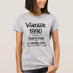 Camiseta Fiesta de cumpleaños 35 vintage personalizada