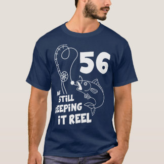 Camiseta Fiesta de cumpleaños 56º cumpleaños del pescador d