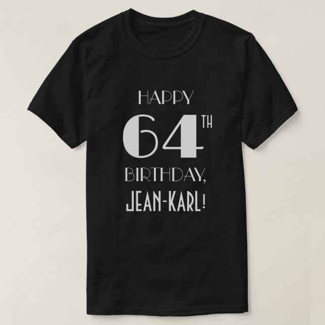 Camiseta Fiesta de cumpleaños 64 - Camisas inspiradas en el (Diseño del anverso)