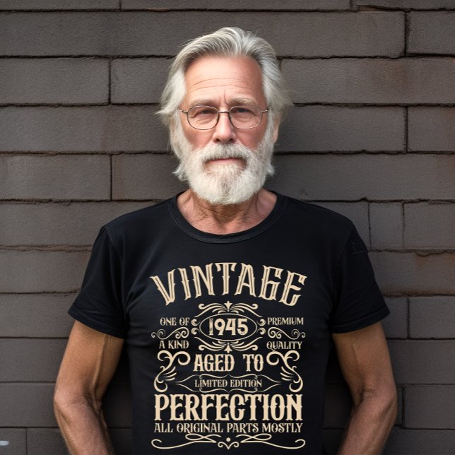 Camiseta Fiesta de cumpleaños 80 vintage personalizada (Subido por el creador)