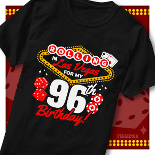 Camiseta Fiesta de Cumpleaños 96 en el Casino Rolling en La