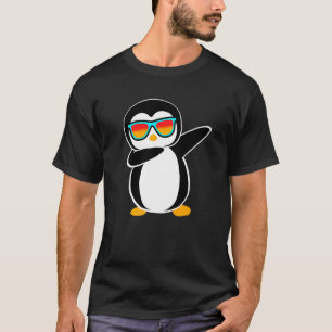 Camiseta Fiesta de cumpleaños animal Dabbing Penguin Cute