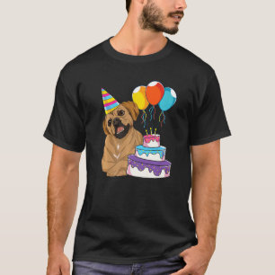 Camiseta Fiesta de Cumpleaños Animal Dueño Perro Puggle Ado