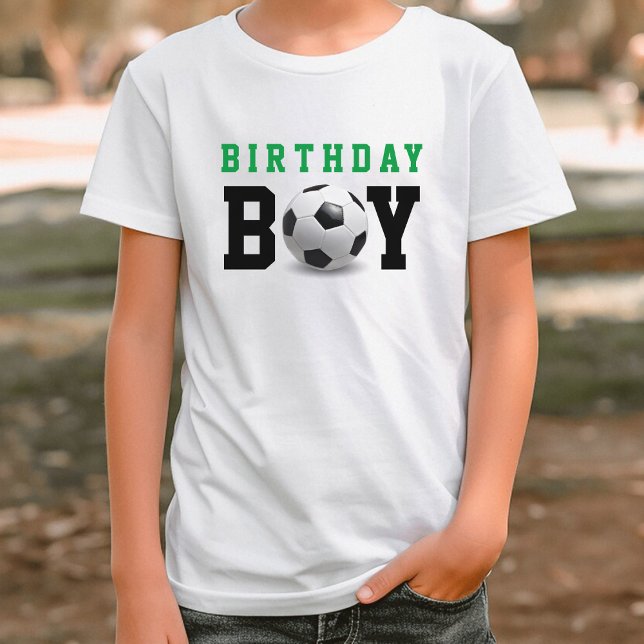 Camiseta Fiesta de cumpleaños Bday (Soccer Ball Football Birthday Boy Bday Party T-Shirt)