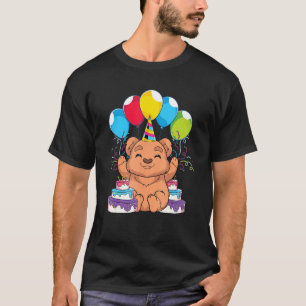Camiseta Fiesta de cumpleaños Bear Bear Forest Animal Cute