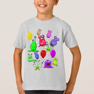 Camiseta Fiesta de cumpleaños con extranjeros