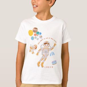 Camiseta Fiesta de cumpleaños con temática masculina astron