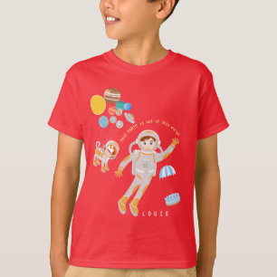 Camiseta Fiesta de cumpleaños con temática masculina astron