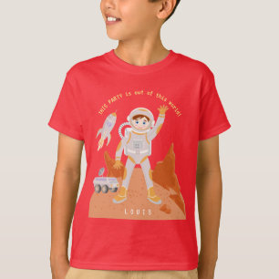 Camiseta Fiesta de cumpleaños con temática masculina astron