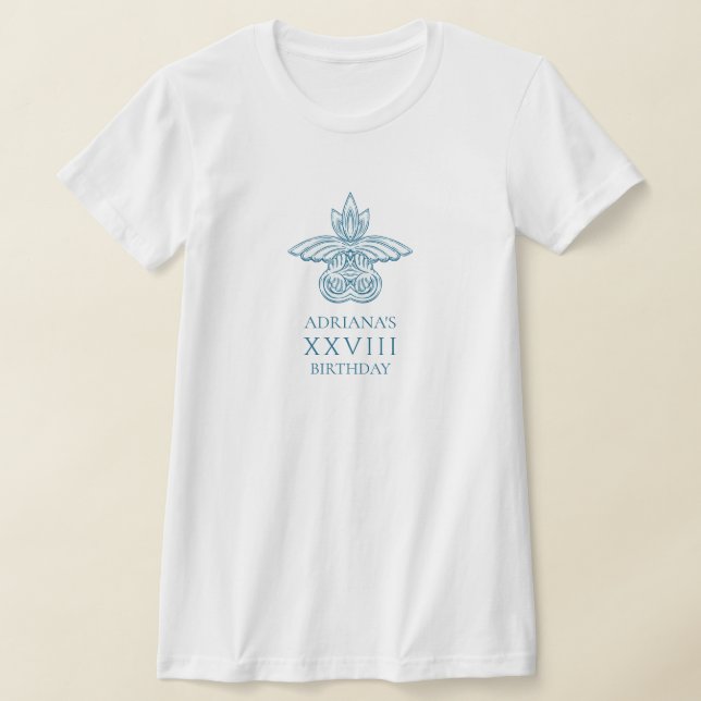 Camiseta Fiesta de cumpleaños con toga griega con elemento  (Distribución)