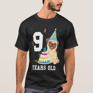 Camiseta Fiesta de cumpleaños de 9 años para niños amantes