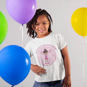 Camiseta Fiesta de cumpleaños de animadoras afroamericanas
