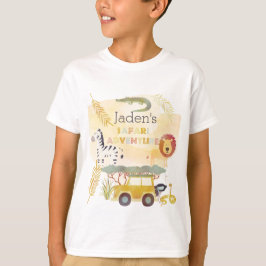 Camiseta Fiesta de cumpleaños de aventura Safari para niños