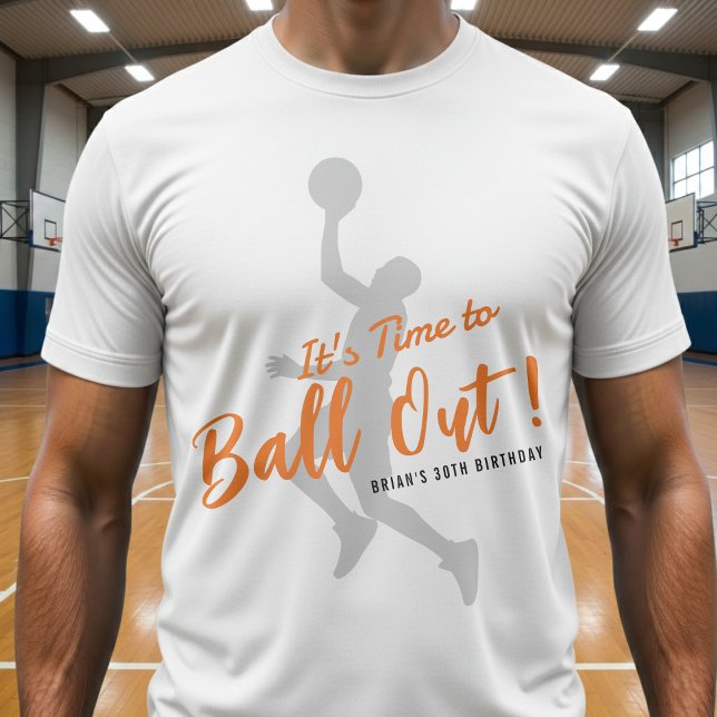Camiseta Fiesta de Cumpleaños de Baloncesto Es Hora de Triu (Subido por el creador)