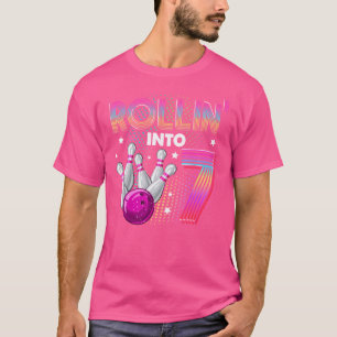 Camiseta Fiesta de cumpleaños de boliche en 77 cumpleaños