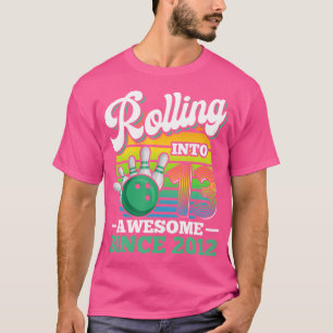 Camiseta Fiesta De Cumpleaños De Bolos En 13 Años 13