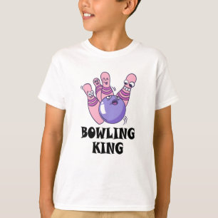 Camiseta Fiesta de cumpleaños de Bowling King Childrens