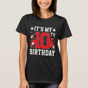 Camiseta Fiesta de cumpleaños de boxeo de 10 años Cumpleaño