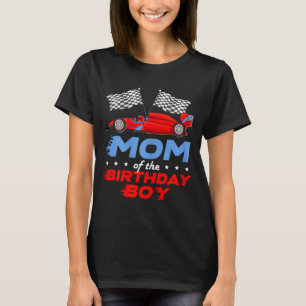Camiseta Fiesta de Cumpleaños de Carreras de Autos Cute Mam