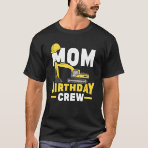 Camiseta Fiesta de cumpleaños de construcción Digger Mom Bi