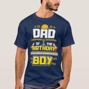 Camiseta Fiesta de cumpleaños de construcción papá de ni