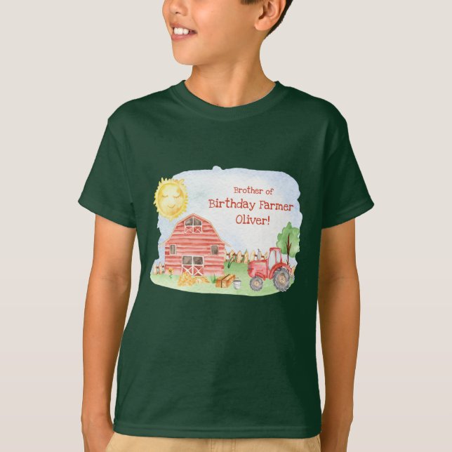 Camiseta Fiesta de cumpleaños de crianza infantil que coinc (Anverso)