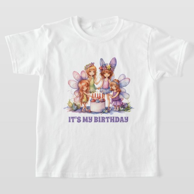 Camiseta Fiesta de cumpleaños de Cute chica (Distribución)