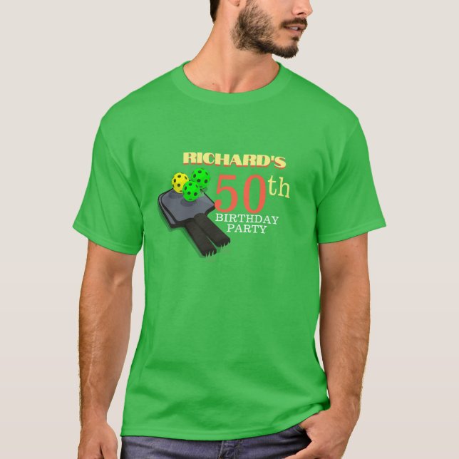 Camiseta Fiesta de Cumpleaños de Deportes Temáticos de Pick (Anverso)