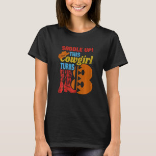 Camiseta Fiesta de Cumpleaños de esta Vaquera de 8 Años
