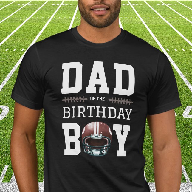 Camiseta Fiesta de cumpleaños de fútbol (Dad of the Birthday Boy - First year down football party)