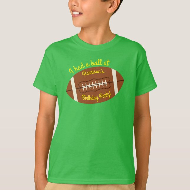 Camiseta Fiesta de Cumpleaños de Fútbol (Anverso)
