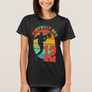 Camiseta Fiesta de cumpleaños de fútbol para niños de 12 añ