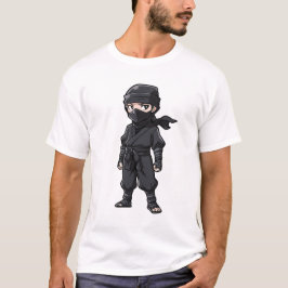 Camiseta Fiesta de cumpleaños de guerreros Ninja estilo ani