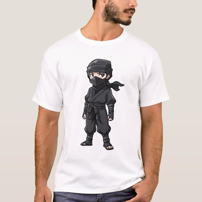 Camiseta Fiesta de cumpleaños de guerreros Ninja estilo ani (Anverso)