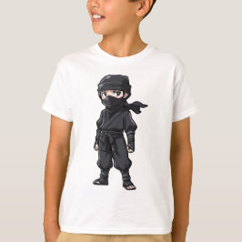 Camiseta Fiesta de cumpleaños de guerreros Ninja estilo ani