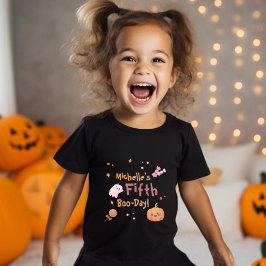 Camiseta Fiesta de cumpleaños de Halloween Rosa