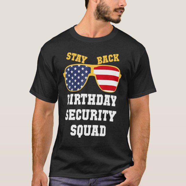 Camiseta Fiesta de cumpleaños de la brigada de seguridad de (Anverso)