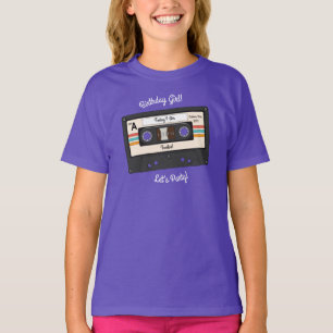 Camiseta Fiesta de cumpleaños de la cinta Cassette de la Re