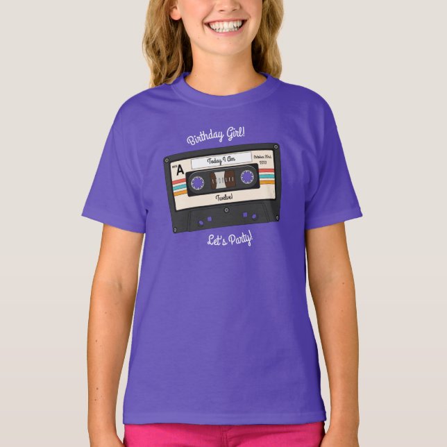 Camiseta Fiesta de cumpleaños de la cinta Cassette de la Re (Anverso)