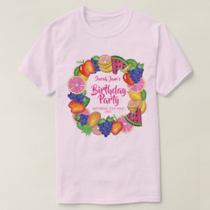Camiseta Fiesta de cumpleaños de la sandía plástica de la f