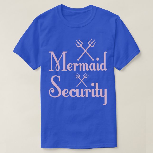 Camiseta Fiesta de cumpleaños de la sirena de seguridad 4 (Diseño del anverso)