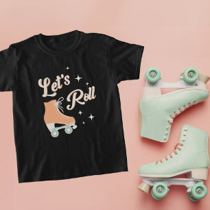 Camiseta Fiesta de cumpleaños de las niñas de patinaje sobr