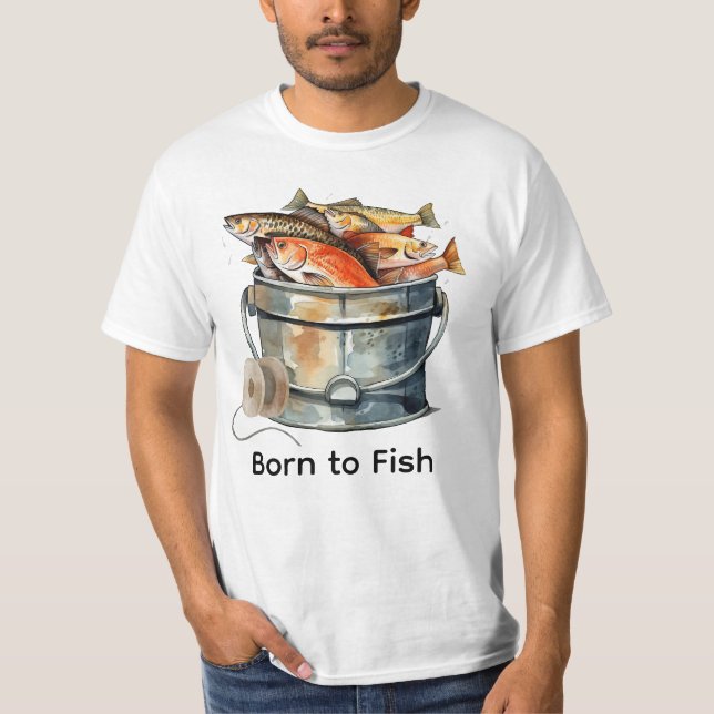 Camiseta Fiesta de cumpleaños de los amantes de la pesca (Anverso)