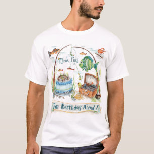 Camiseta Fiesta de cumpleaños de los amantes de la pesca
