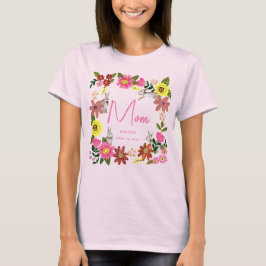 Camiseta Fiesta de Cumpleaños de Mamá Conejo Rosa Lindo