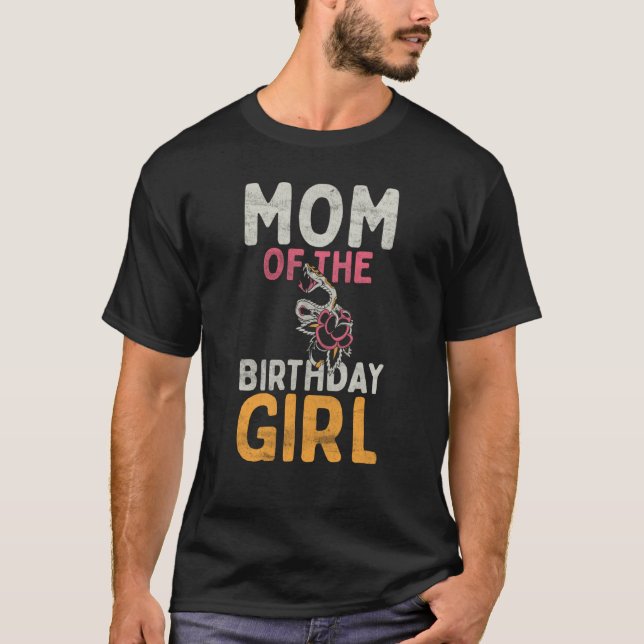 Camiseta Fiesta de cumpleaños de mamá serpiente Poison Phyt (Anverso)