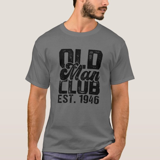 Camiseta Fiesta de cumpleaños de Mens 1946 - Club Est. 1946 (Anverso)