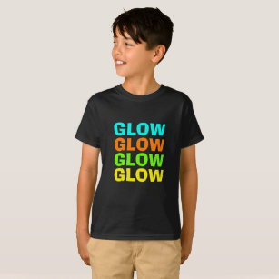 Camiseta Fiesta de cumpleaños de Neon con luz brillante